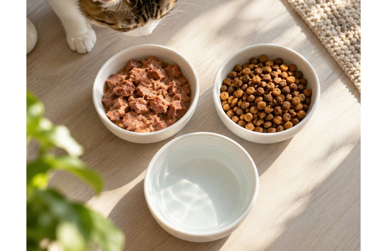 Wet food vs dry food for cats