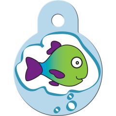 ID Tag Circle Small Fish Dream
