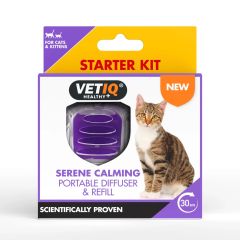 VetIQ Serene Calming Cat Portable Diffuser & Refill 6ml