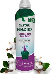 Vet’s Best Flea & Tick Cotton Spice Scent Cat & Home Easy Spray 14oz