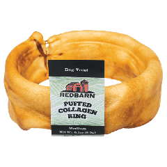 Red Barn Puffed Collagen Ring Medium 3" Dog Treats 8.5g