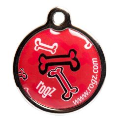 Rogz Red Bone ID Tag