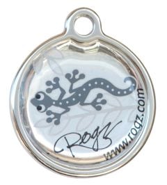 Rogz Silver Gecko ID Tag