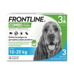 Frontline Combo Spot-On Dog Medium 10-20kg 3 Pipette