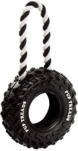 Flamingo Wheel with Handle Ruffus Tyre Dog Toy 15cm