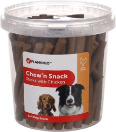 Flamingo Chew'n Snack Sticks with Chicken Soft Dog Treats 700g