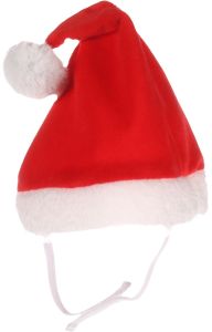 Flamingo Ponne Red Santa Christmas Dog Hat