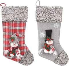 Flamingo Westley Sock Christmas Dog Toy Grey