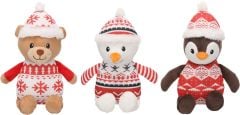 Flamingo Swetta Squeaky Christmas Dog Toy
