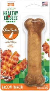 Nylabone Healthy Edibles Longer Lasting Bacon Regular Dog Treats 1pc
