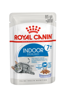 Royal Canin Indoor Sterilised 7+ in Jelly Wet Cat Food 85g Pouch