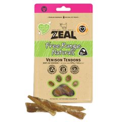 Zeal Free Range Naturals Venison Tendons Dog Treats 125g