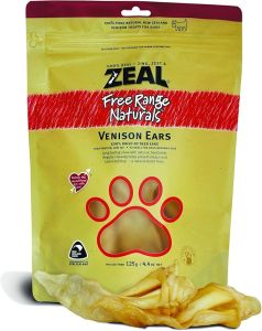 Zeal Free Range Naturals Venison Ears Dog Treats 125g
