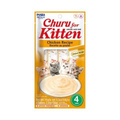 INABA Churu Kitten Chicken Recipe Cat Treats 4 x 14g