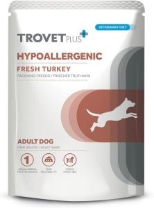 Trovet Plus Hypoallergenic Fresh Turkey Veterinary Diets Adult Wet Dog Food 300g Pouch