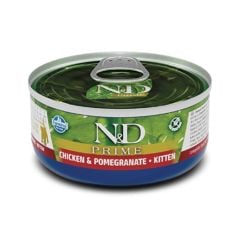 Farmina N&D Prime Chicken & Pomegranate Canned Wet Kitten Food 70g