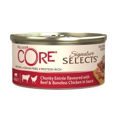 Wellness Core Signature Selects Chunky Entree Flavoured with Beef & Boneless Chicken Wet Cat Food