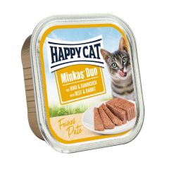 Happy Cat Minkas Duo Beef & Rabbit Wet Cat Food