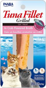 INABA Tuna Fillet Grilled in Crab Flavored Broth Cat Treats 15g