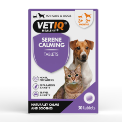 VETIQ Serene Calming for Cats & Dogs 30 Tablets