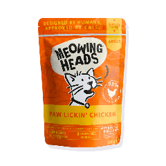 Meowing Heads Paw Lickin' Chicken Adult Wet Cat Food 100g