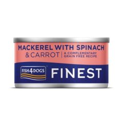 Fish4Dogs Finest Mackerel with Spinach & Carrot Wet Dog Food 85g