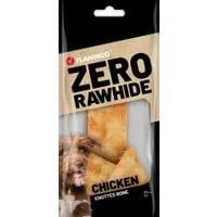 Flamingo Zero Rawhide Chicken Knotted Bone Dog Treats 20cm 180g