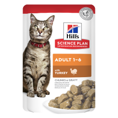 Hill's Science Plan Turkey Adult Wet Cat Food Pouches 85g