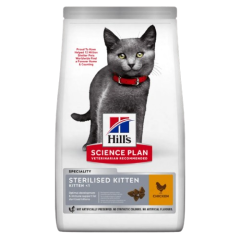 Hill's Science Plan Sterilised Chicken Kitten Dry Cat Food 1.5kg