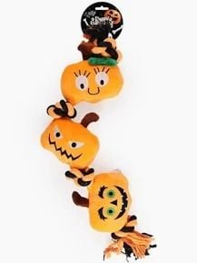 All For Paws Naughty or Trick Pumpkin Dog Toy