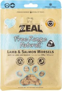 Zeal Dried Lamb and Salmon Morsels Cat Treats