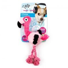 All For Paws Ultrasonic DJ Flamingo Squeaker Dog Toy