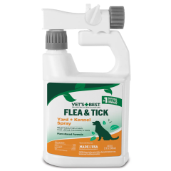 Vet's Best Flea & Tick Plant-Based Formula Yard & Kennel Outdoor Spray 32oz