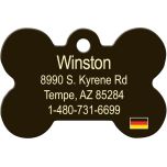 ID Tag Bone Painted German Flag