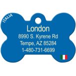 ID Tag Bone Painted Italian Flag