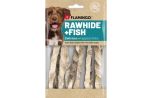 Flamingo Rawhide with Fish Delicious Wrapped Sticks Dog Treats 85g