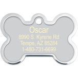 ID Tag Bone Large Raised Edge I'm Lost Call My Mom