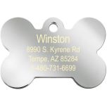 ID Tag Bone Large Epoxy Tuxedo