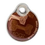 Rogz Mocha Bone ID Tag