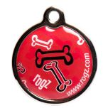 Rogz Red Bone ID Tag