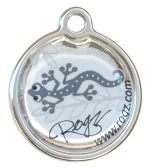 Rogz Silver Gecko ID Tag