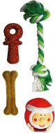 Flamingo Stocking Toy Mix Christmas Dog Snacks