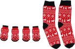 Flamingo Keysa Red Christmas Matching Socks