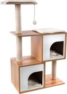 Flamingo Dana Brown/White Cat Scratching Tree 74x35x107cm