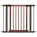 Midwest Steel Pet Gate with Decorative Wood Door