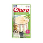 INABA Churu Chicken with Scallop Recipe Cat Treats 4 x 14g