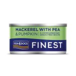 Fish4Dogs Finest Mackerel with Pea & Pumpkin Wet Dog Food 85g