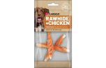 Flamingo Rawhide with Chicken Delicious Wrapped Sticks Dog Treats12cm 6pcs 70g
