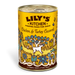 Lily's Kitchen Chicken and Turkey Casserole with Carrots Squash and Pearl Barley Wet Dog Food 400g T