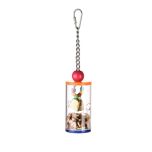 Coollapet Feather Friends Jingle Barrel Bird Toy